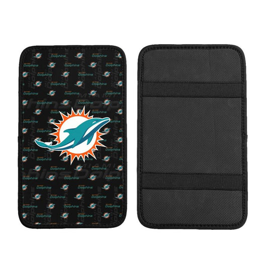 Miami Dolphins printed Car handrail cushion Personalized car armrest cover