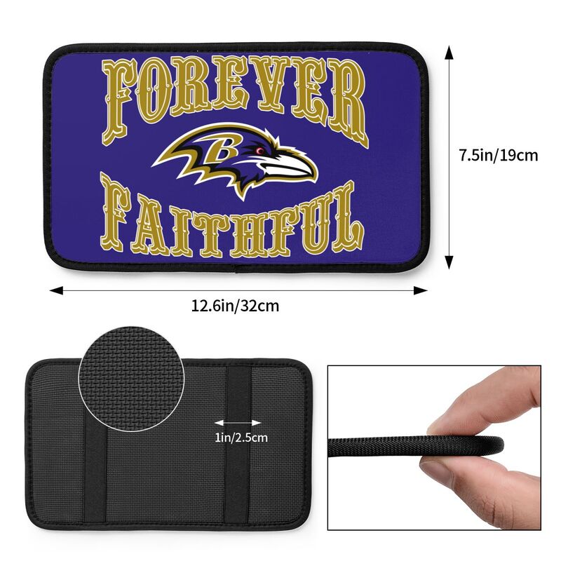Baltimore Ravens Print car armrest box cover armrest protective cover