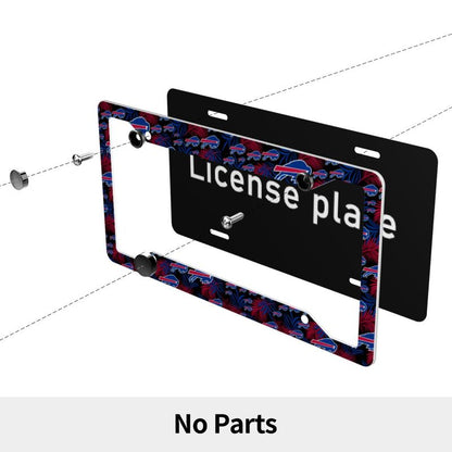 Buffalo Bills Print Car license plate frame four hole license plate holder (one pair)