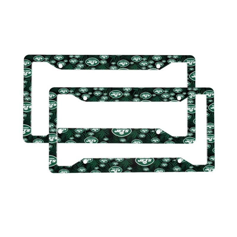 New York Jets Print Car license plate frame four hole license plate holder (one pair)