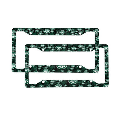 New York Jets Print Car license plate frame four hole license plate holder (one pair)