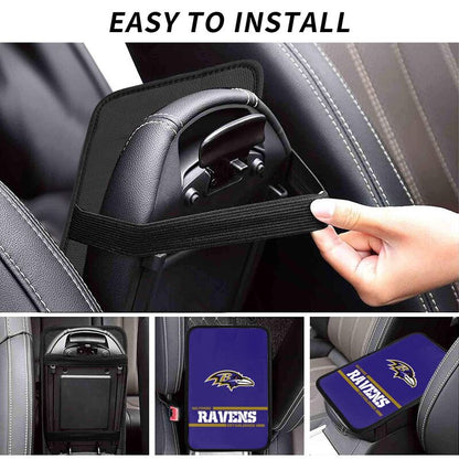 Baltimore Ravens Printed car armrest box pad Protective pad