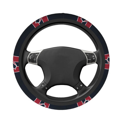 Houston Texans 2 Printed breathable elastic steering wheel cover anti slip cover