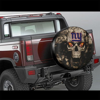 New York Giants print Skull print car tire cover tire dust cover