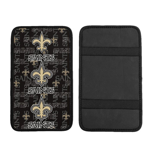Car armrest box pad New Orleans Saints Printed central armrest box elbow pad