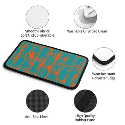Miami Dolphins print Car armrest box protective cover car center console armrest pad
