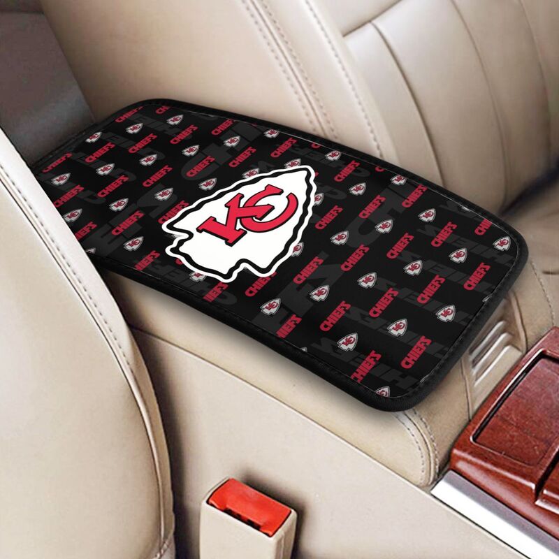 Kansas City Chiefs printed Car handrail cushion Personalized car armrest cover