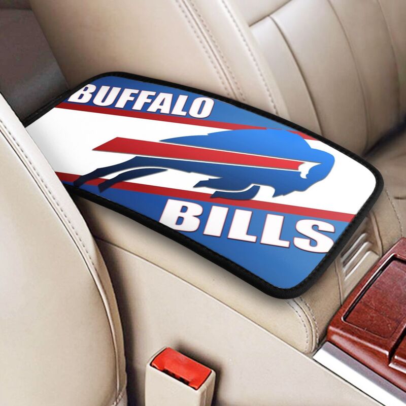Car armrest box pad Buffalo Bills 1 Printed center armrest box pad protective pad