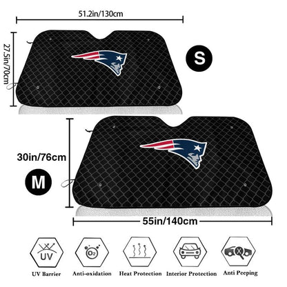 New England Patriots Print Car windshield sunshades is suitable front Car windshield sunshades