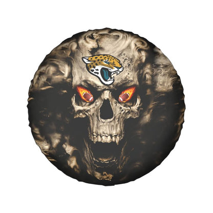 Jacksonville Jaguars print Skull print car tire cover tire dust cover