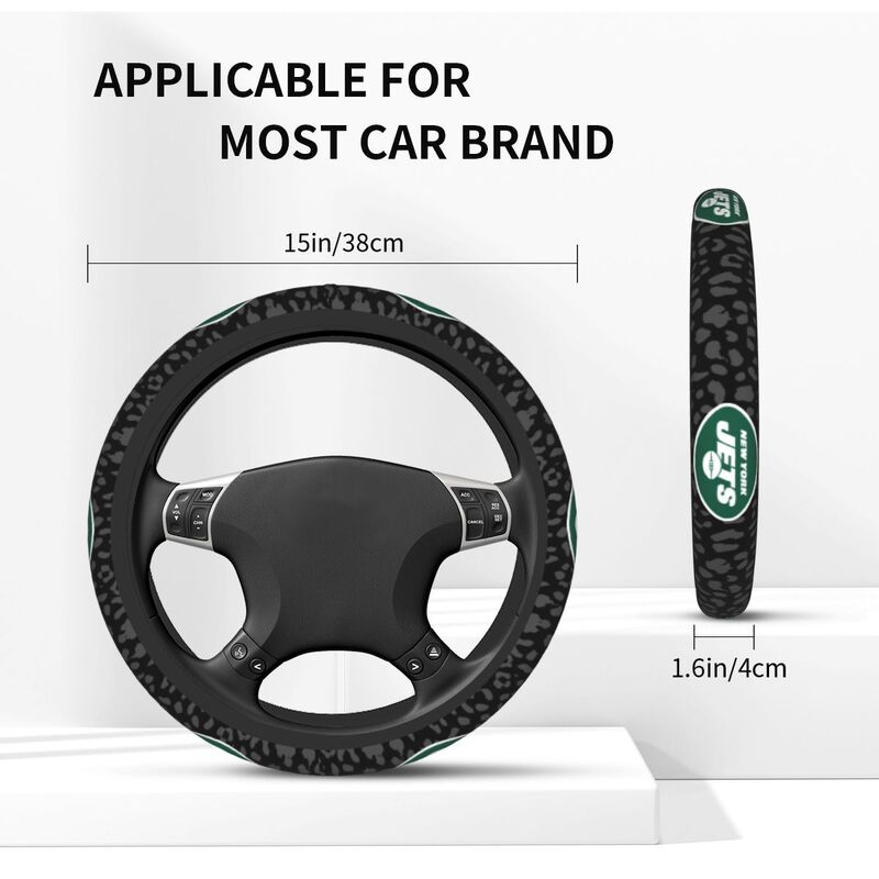 New York Jets Printed elastic steering wheel cover car anti-skid cover