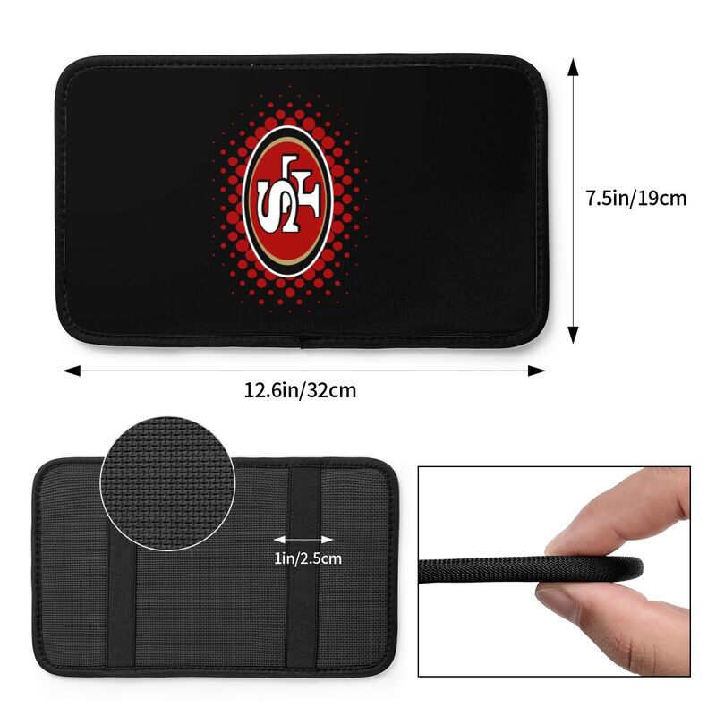 San Francisco 49ers Printed car armrest box cushion armrest protective cover