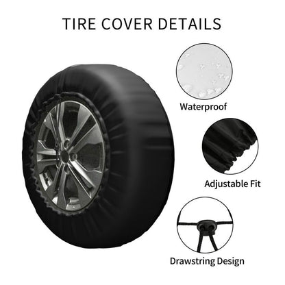 New Orleans Saints 2 Car tire protective cover waterproof and dustproof tire cover