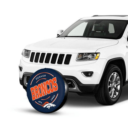 Denver Broncos Printing car tire protection cover car spare tire dust protection cover