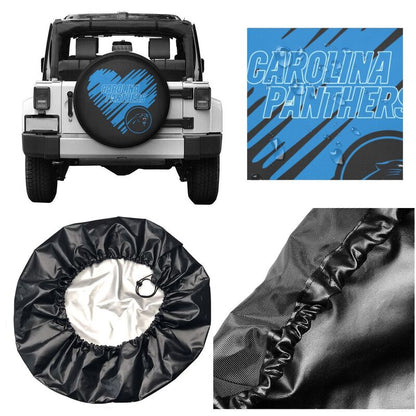 Carolina Panthers Printed car spare tire dust protection cover tire protection cover