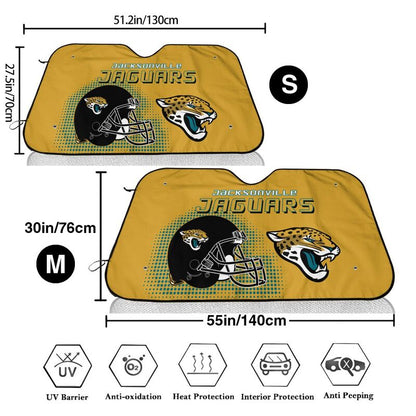 Jacksonville Jaguars Printing Car windshield sunshades is suitable car front windshield sunshades