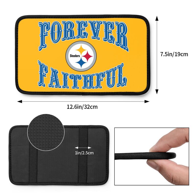 Pittsburgh Steelers Print car armrest box cover armrest protective cover