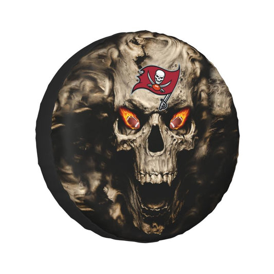 Tampa Bay Buccaneers print Skull print car tire cover tire dust cover