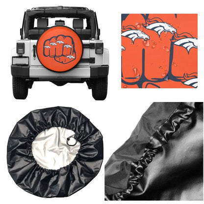 Denver Broncos Print tire protection cover car spare tire dust protection covers