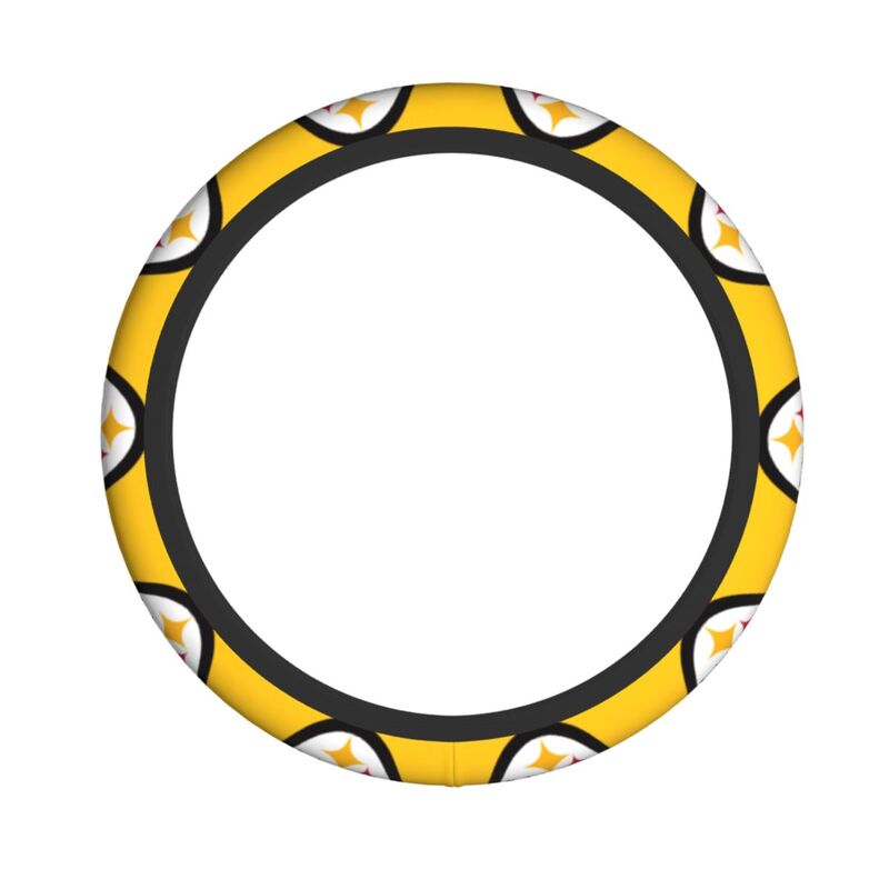 Pittsburgh Steelers 1 Printed breathable elastic steering wheel anti slip cover