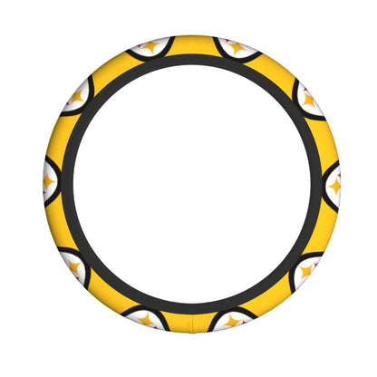 Pittsburgh Steelers 1 Printed breathable elastic steering wheel anti slip cover