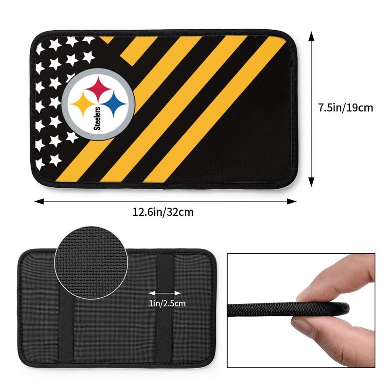 Pittsburgh Steelers Protective pad for armrest box of printing vehicle