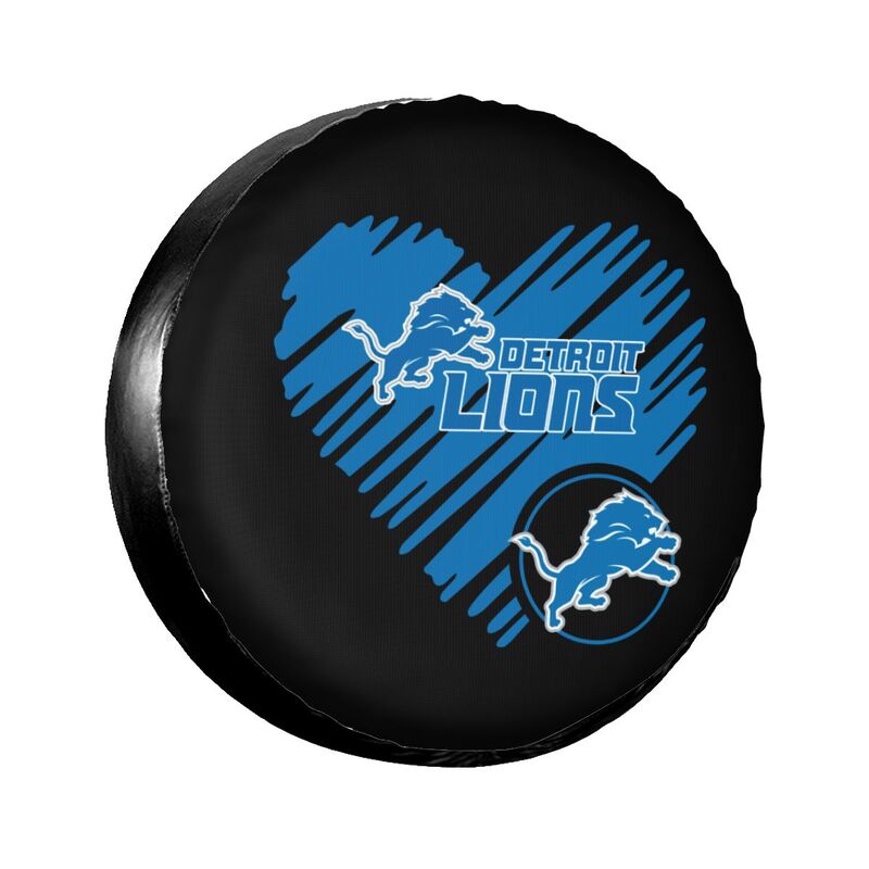 Detroit Lions Printed car spare tire dust protection cover tire protection cover