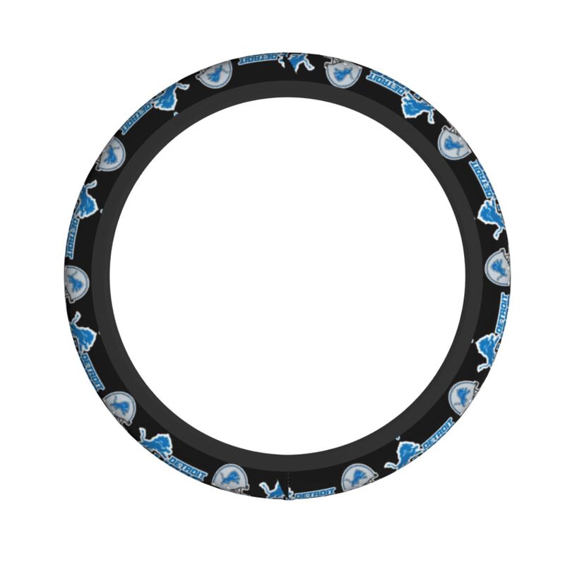 Detroit Lions Printed car protective cover elastic steering wheel cover
