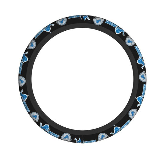 Detroit Lions Printed car protective cover elastic steering wheel cover