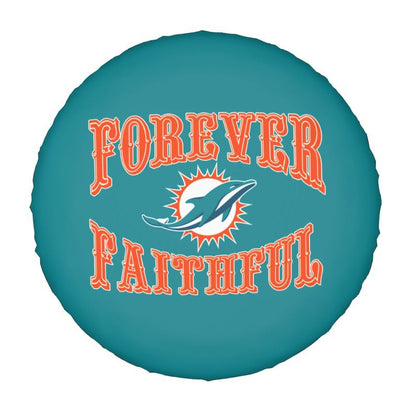 Miami Dolphins Printing car spare tire dust protection cover tire protection cover