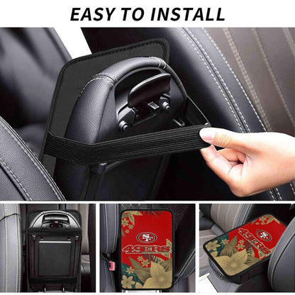 San Francisco 49ers Car armrest box protective cover car center console armrest pad