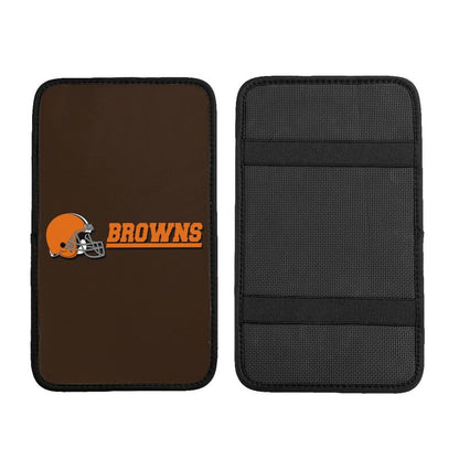 Car armrest box pad Cleveland Browns Printed central armrest box pad protective pad