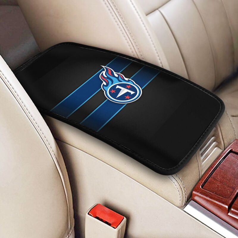 Car armrest box pad Tennessee Titans 4 Printed central armrest box pad protective pad