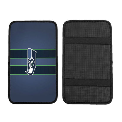 Car armrest box pad Seattle Seahawks 4 Printed center armrest box pad protective pad