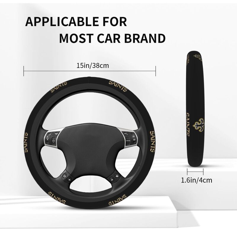 New Orleans Saints Printed elastic steering wheel cover car steering wheel protective cover