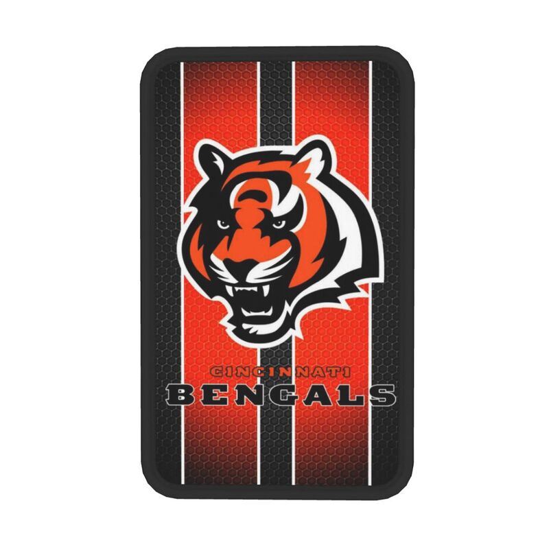 Car armrest box pad Cincinnati Bengals Printed center armrest box pad protective pad