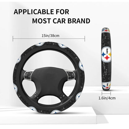 Pittsburgh Steelers 6 Printed breathable anti slip cover elastic steering wheel cover
