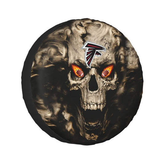 Atlanta Falcons print Skull print car tire cover tire dust cover