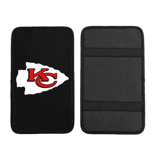 Kansas City Chiefs3 Printed car center armrest box pad anti slip pad