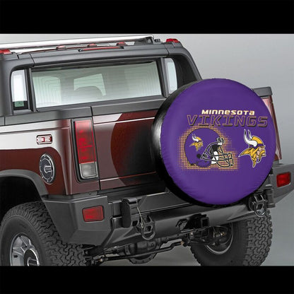 Minnesota Vikings Print car tire protection cover car spare tire dust protection covers