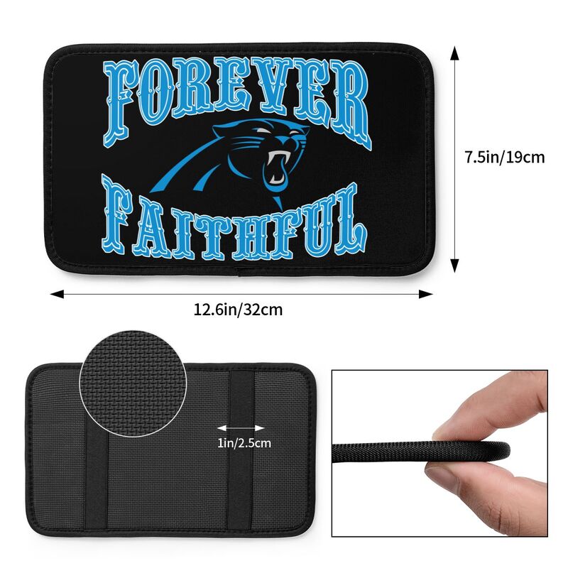 Carolina Panthers Print car armrest box cover armrest protective cover