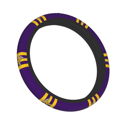 Minnesota Vikings Printed breathable elastic steering wheel cover anti slip cover