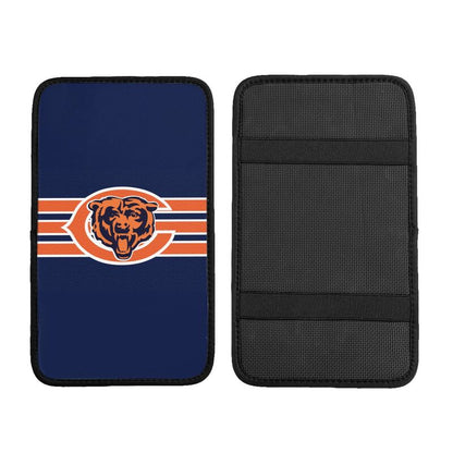 Car armrest box pad Chicago Bears 4 Printed central armrest box cushion protective pad