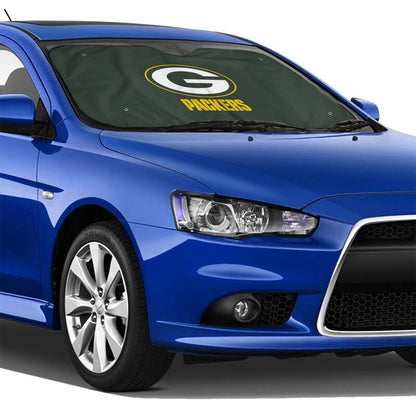 Green Bay Packers 4 Print suitable for front Car windshield sunshades Car windshield sunshades