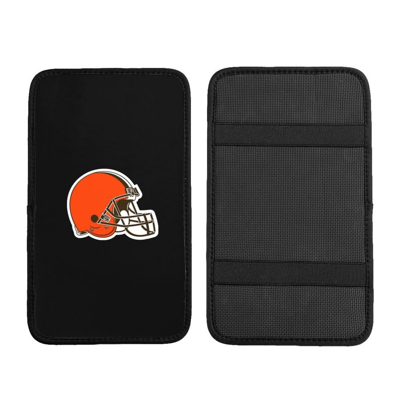 Car armrest box pad Cleveland Browns 1 Printed central armrest box pad protective pad