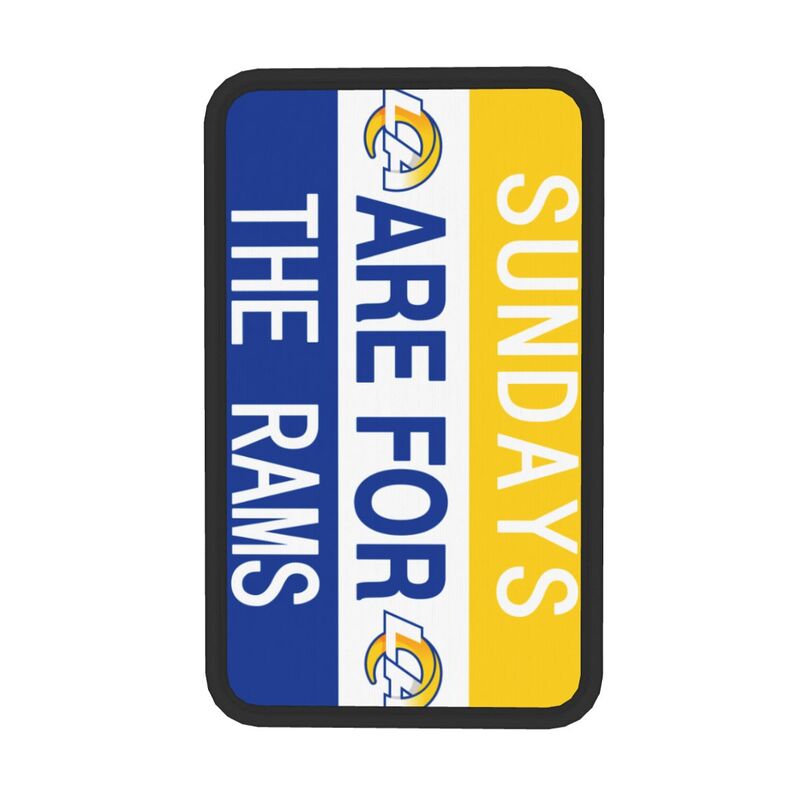 Los Angeles Rams Personalized printed car armrest cover Car handrail box cushion