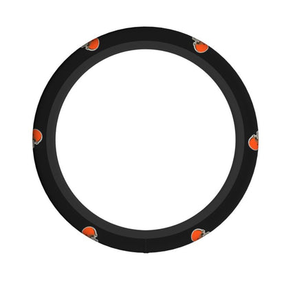 Cleveland Browns Printed breathable elastic steering wheel cover