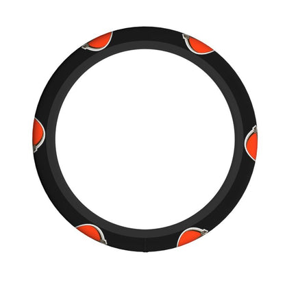 Cleveland Browns Printed car anti-skid cover elastic steering wheel cover