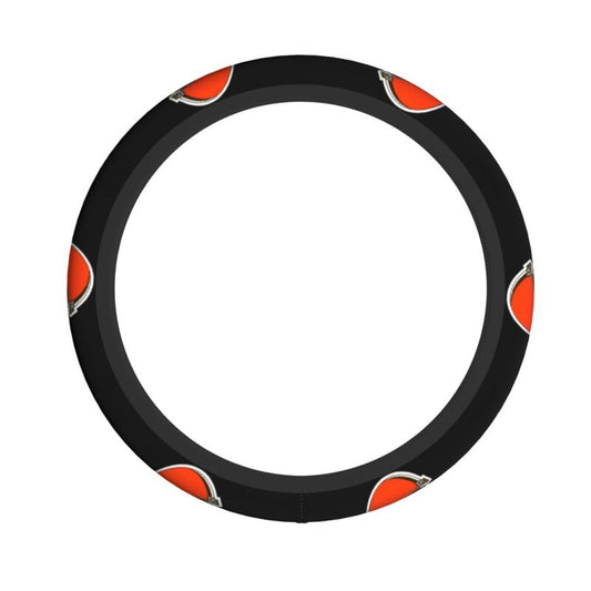 Cleveland Browns Printed car anti-skid cover elastic steering wheel cover