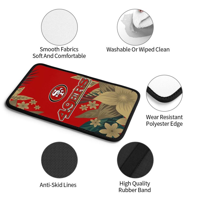 San Francisco 49ers Car armrest box protective cover car center console armrest pad